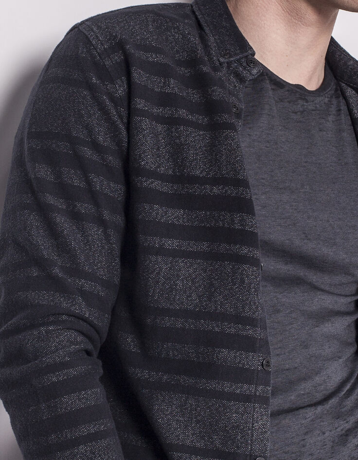 Men's black over-shirt-4
