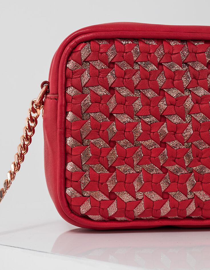 Rode leren handtas I.Code-5