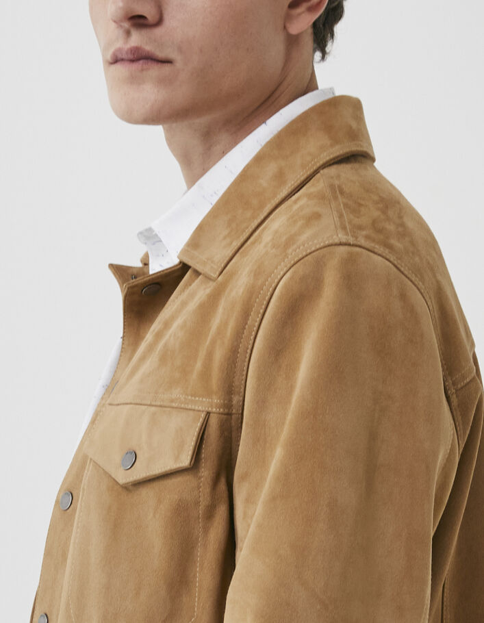 Men’s beige suede jacket