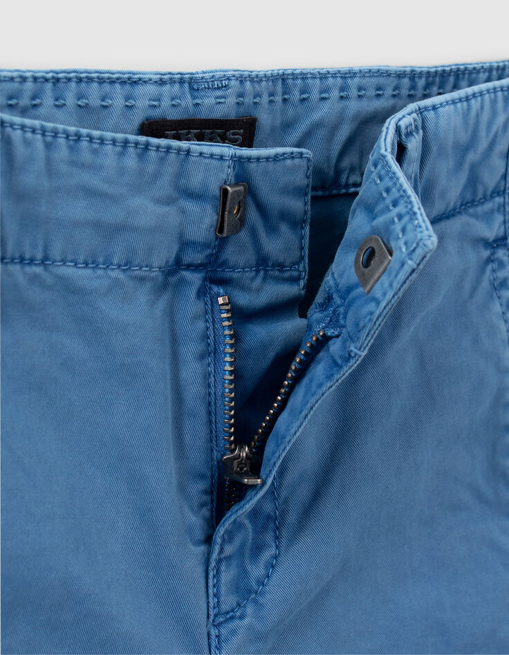 Blaue Chino-Jungenbermudas-3