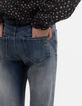 Blaue FLARE-Mädchenjeans Waterless-3