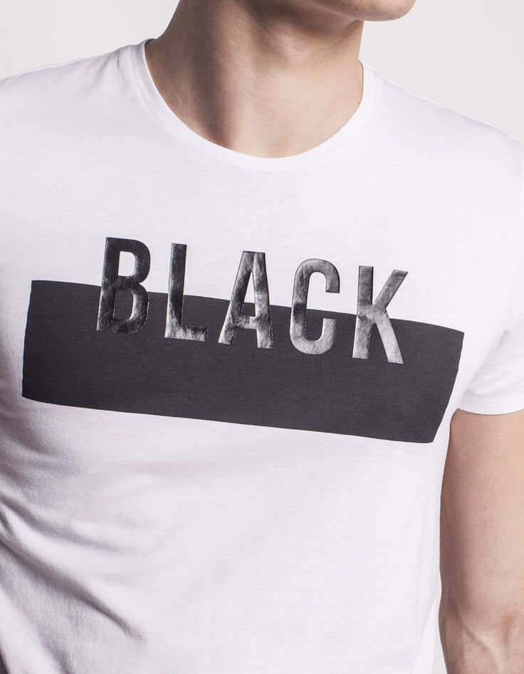 Tee-shirt blanc homme-4