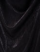 Women’s black lamé strappy midi dress-7