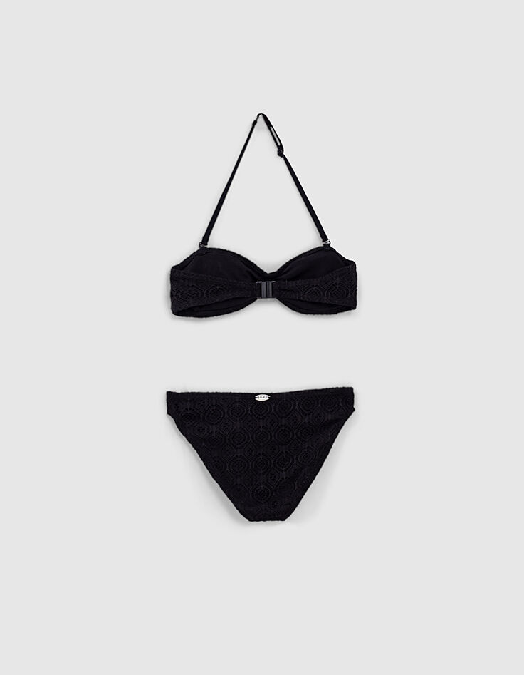 Zwarte bikini in kant meisjes-3