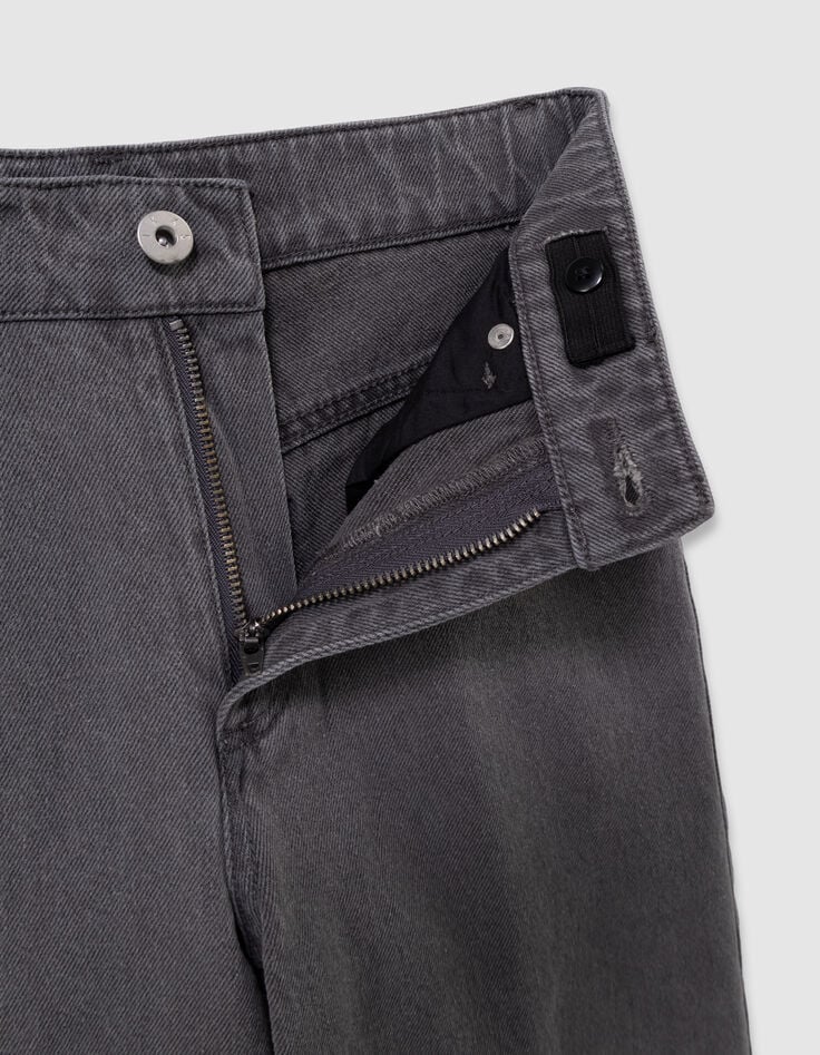 Girls’ grey gaucho jeans-2 Girls’ grey gaucho jeans-2