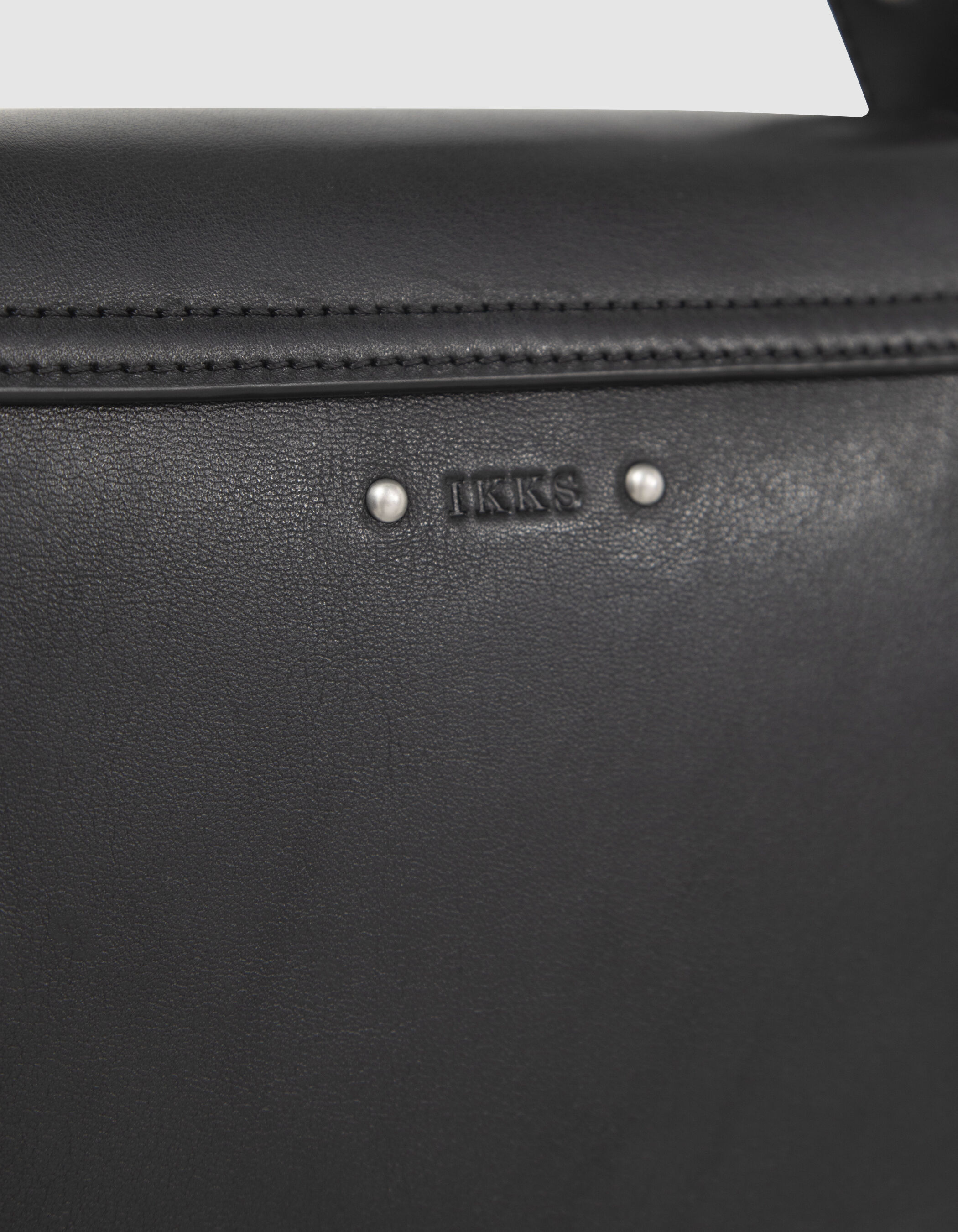 Women s black studded leather The Small Rock Waiter bag