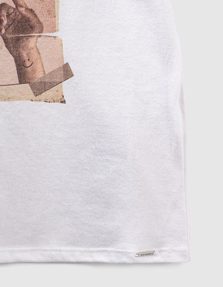 Cremewei&szlig;es M&auml;dchen-T-Shirt, Bio, mit Fotomotiv-6