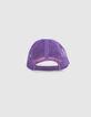 Boys’ orange, white, purple cap with crocodile-4