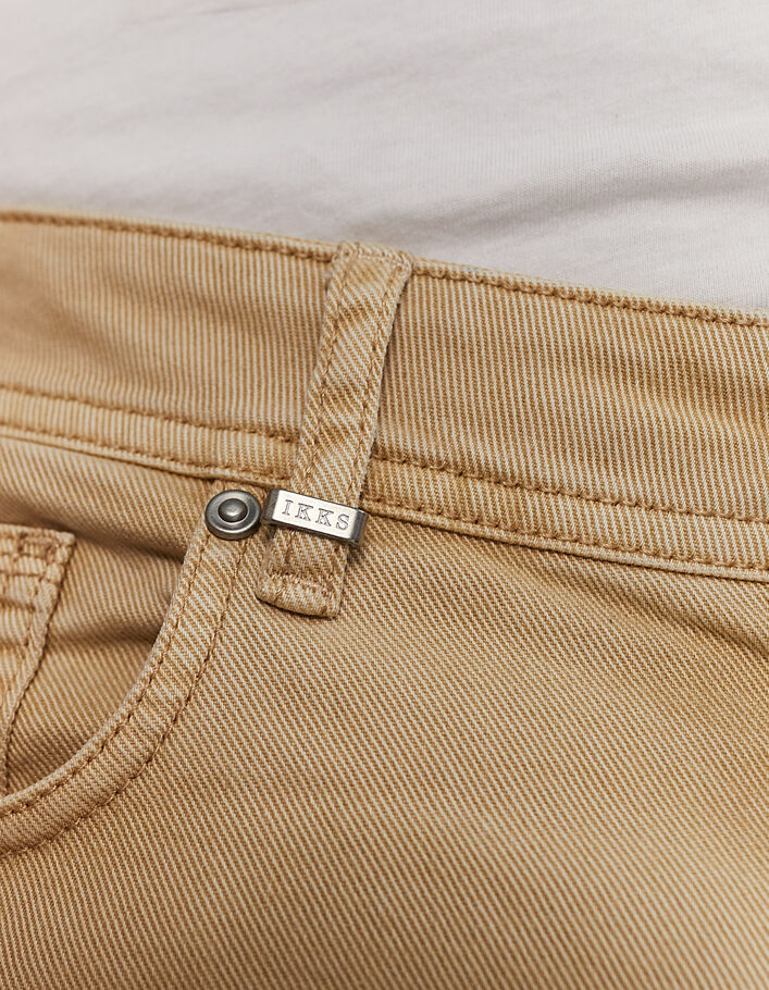 Herren-Jeans im SLIM-Fit aus Bio-Baumwolle in Vanille - IKKS
