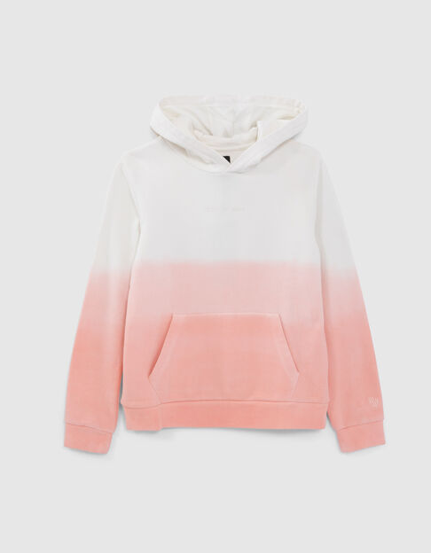 Boys’ peach deep dye-look fabric sweatshirt - IKKS