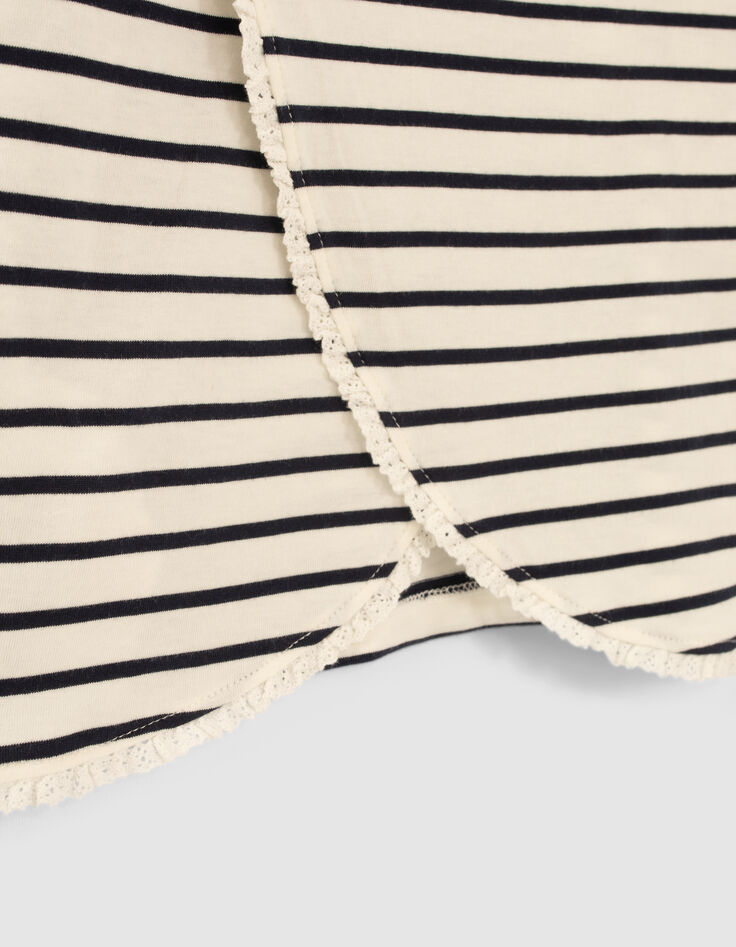 Cremewei&szlig;es und marineblaues M&auml;dchenmatrosenshirt-4