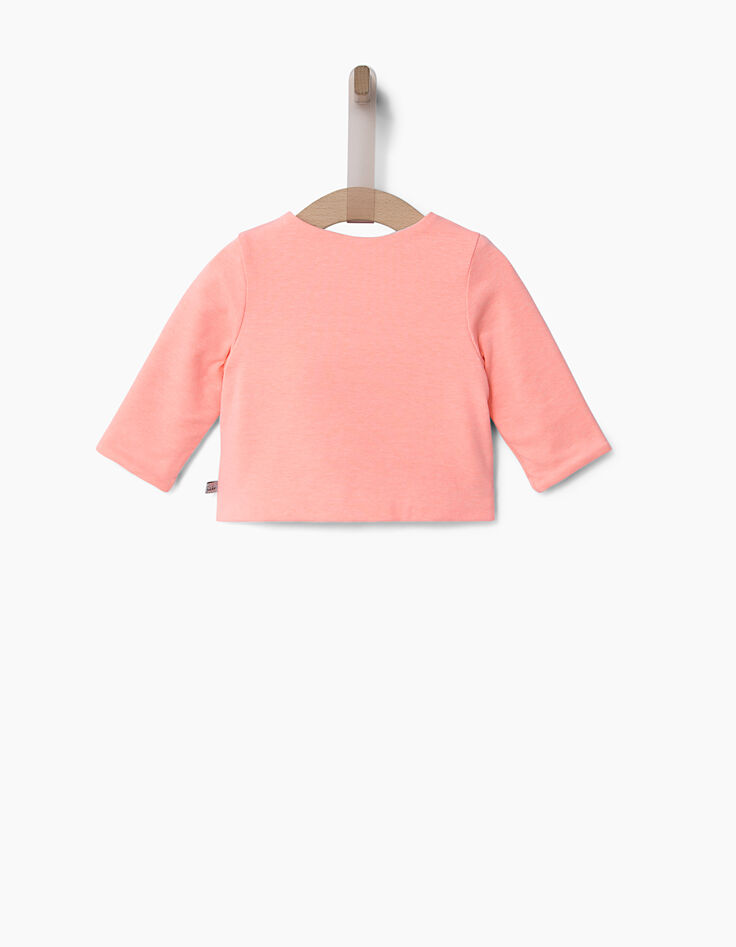 Cárdigan coral bebé niña-4