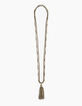 Long gold tassel necklace-1
