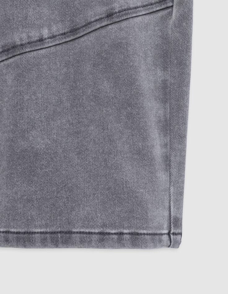 Bermuda LOOSE en jean gris Waterless garçon-8