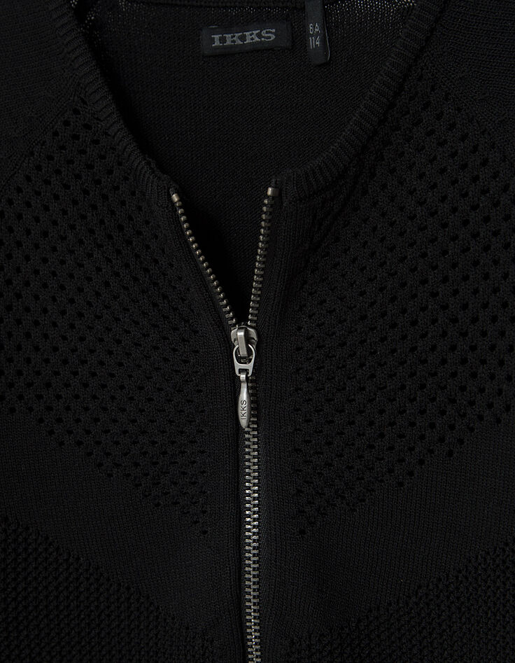 Girls' black cardigan-2