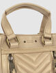Sac LE 1440 NANO GOLD matelassé chevrons femme-4