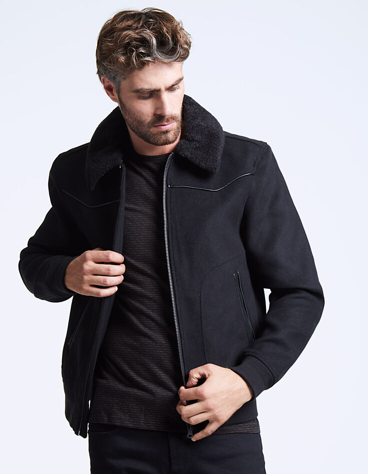 Men's wool jacket-3