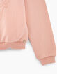 Baby girls' powder pink embroidered skull sweatshirt-6