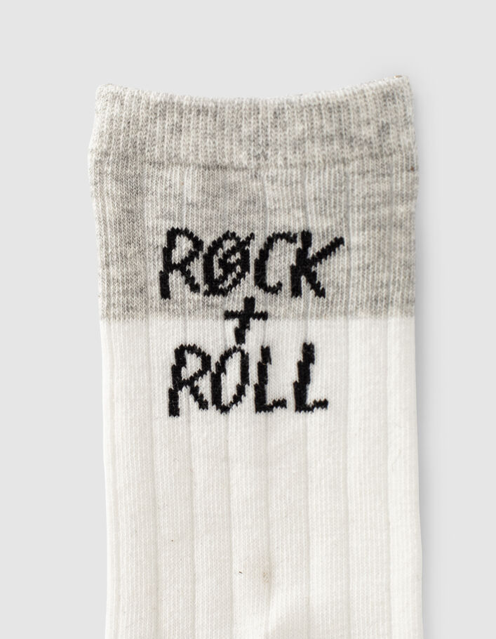 Chaussettes noires, blanches et grises rock garçon - IKKS