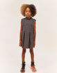 Vestido-patinadora negro jacquard efecto brocado copper-1
