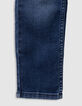 Jean droit bleu marine garçon-4