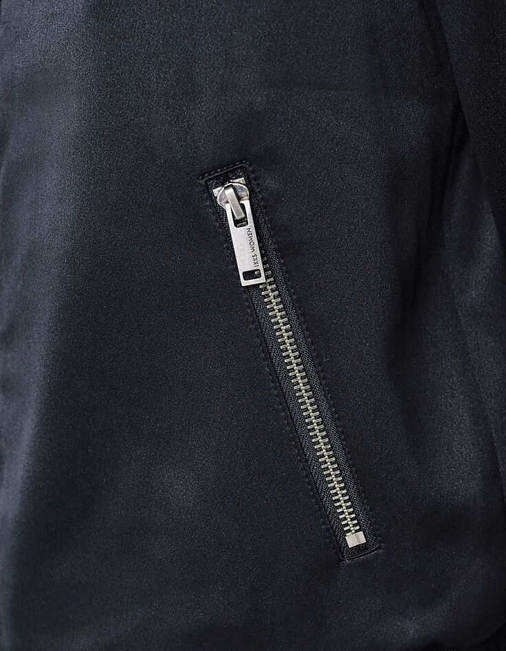 Bomber noir réversible visuel brodé dos tête de mort femme-4