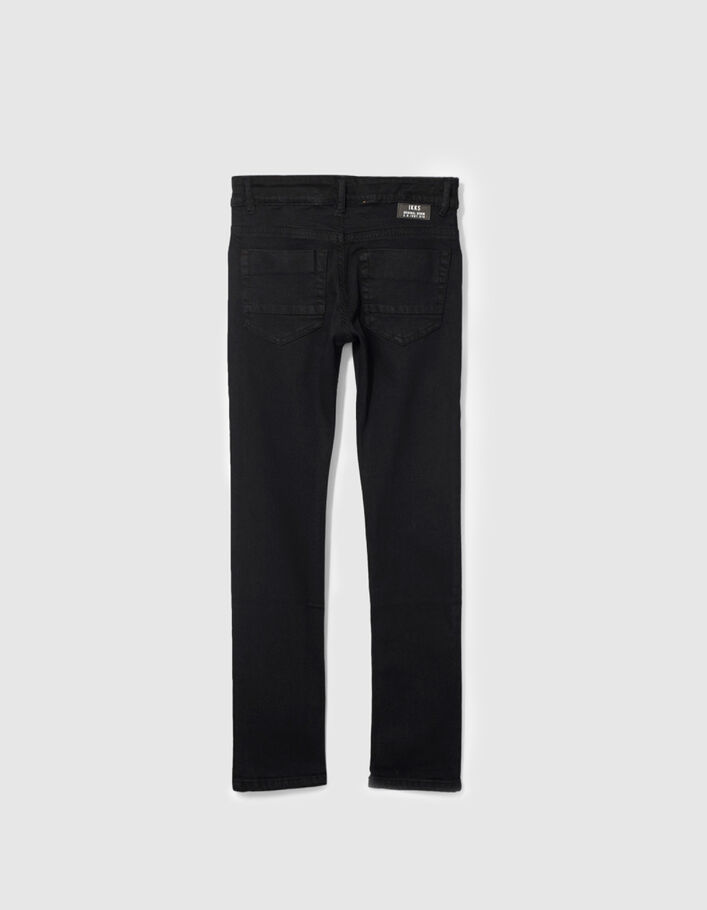 Schwarze Skinny-Jungenjeans -3