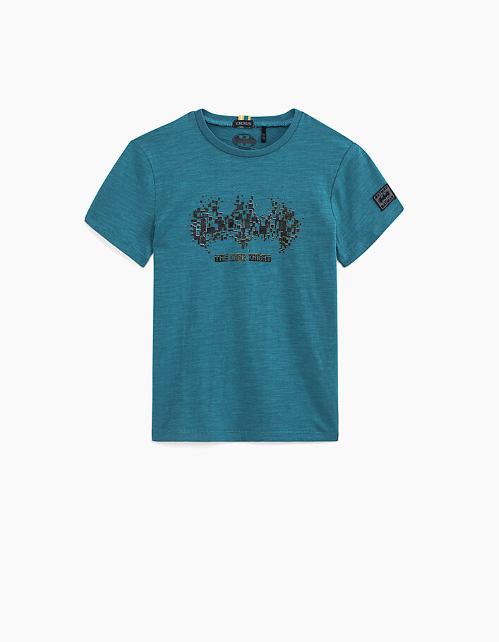 Petrolblaues Jungen-T-Shirt Batman mit Fledermaus  - IKKS