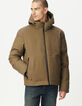 Men’s beige WATERPROOF hooded padded jacket-1