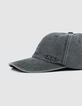 Gorra vaquera azul gris bordado logo hombre-5