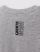 T-shirt gris icônes MINECRAFT garçon-6