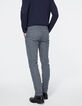Men’s slate grey Prince of Wales check trousers-3