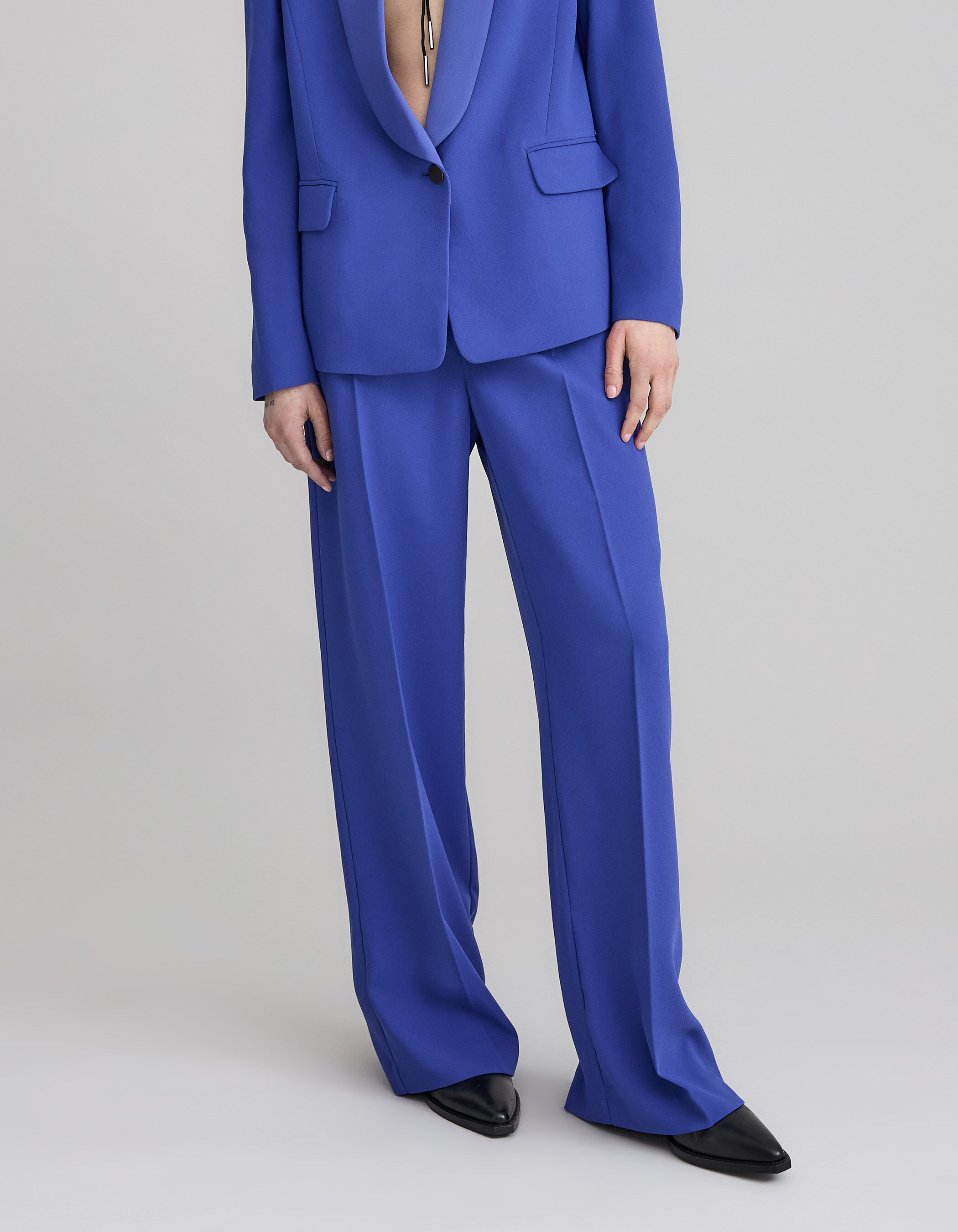 Pantalon bleu roi femme zara new arrivals
