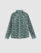 Boys’ turquoise flowery Liberty fabric shirt-2