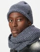 Snood azul punto acanalado hombre-6 Snood azul punto acanalado hombre-6