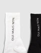 Lot 3 paires de chaussettes message femme-4