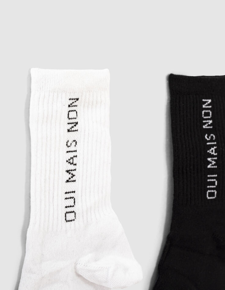 Lot 3 paires de chaussettes message femme-4