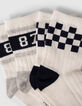 Jungensocken in Marineblau, Weiß und Blau-3