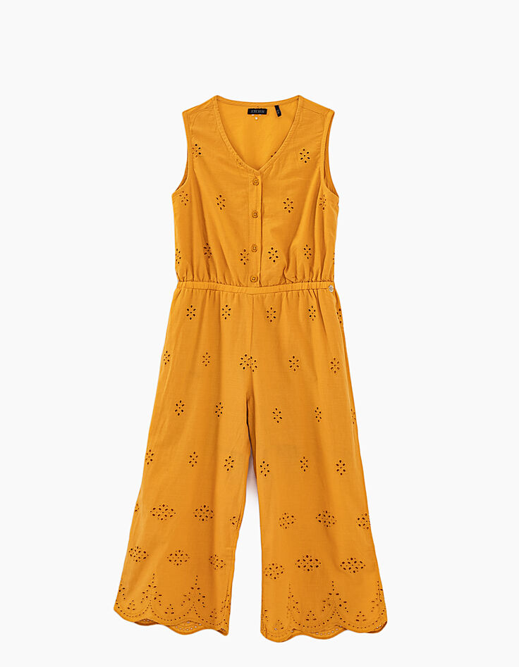 Combi longue ambre en broderie anglaise fille-1