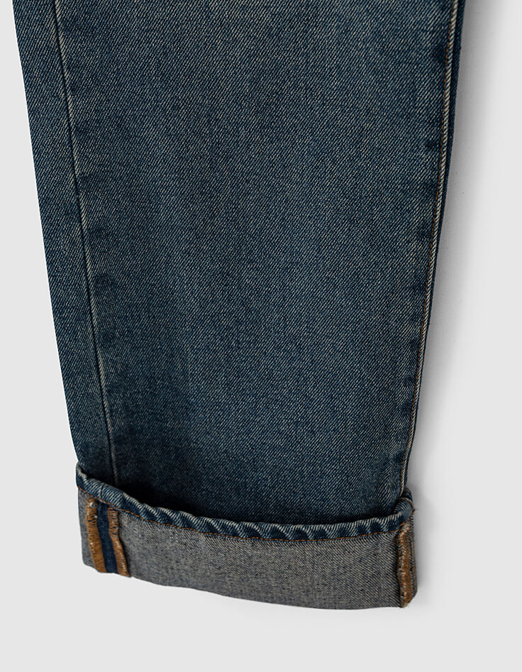 Men’s teal blue Bjorn STRAIGHT jeans-3