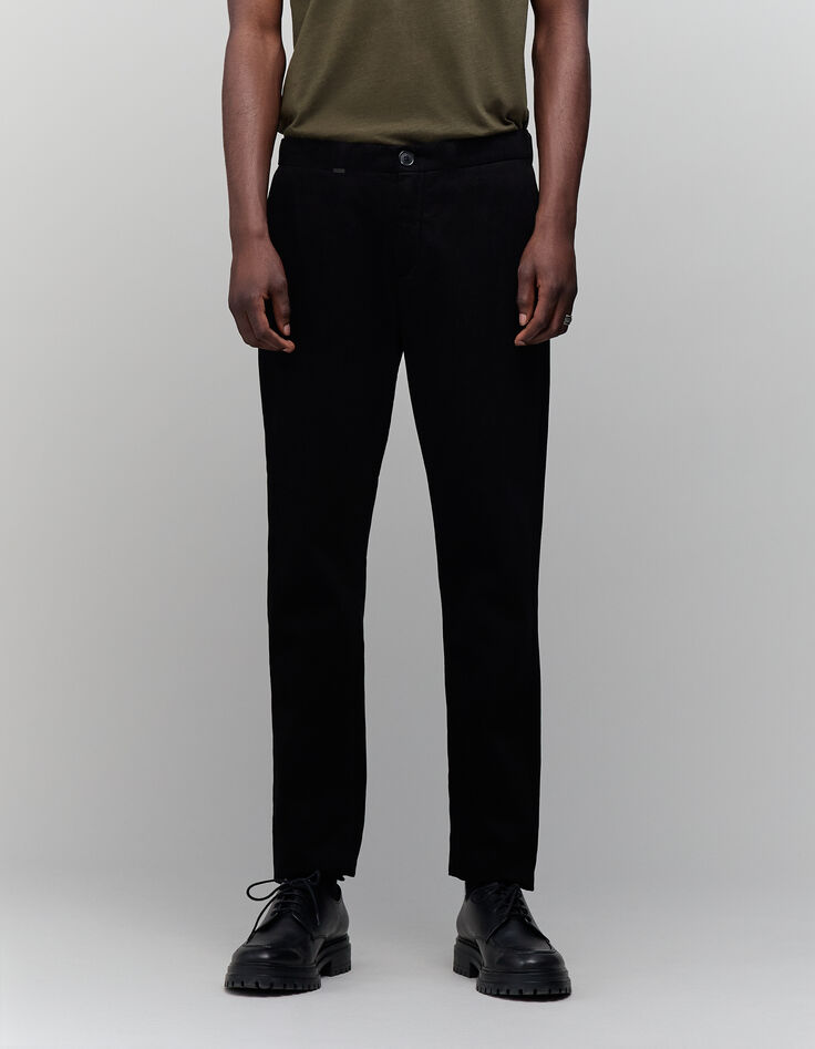 Pantalon chino SLIM noir Homme-2