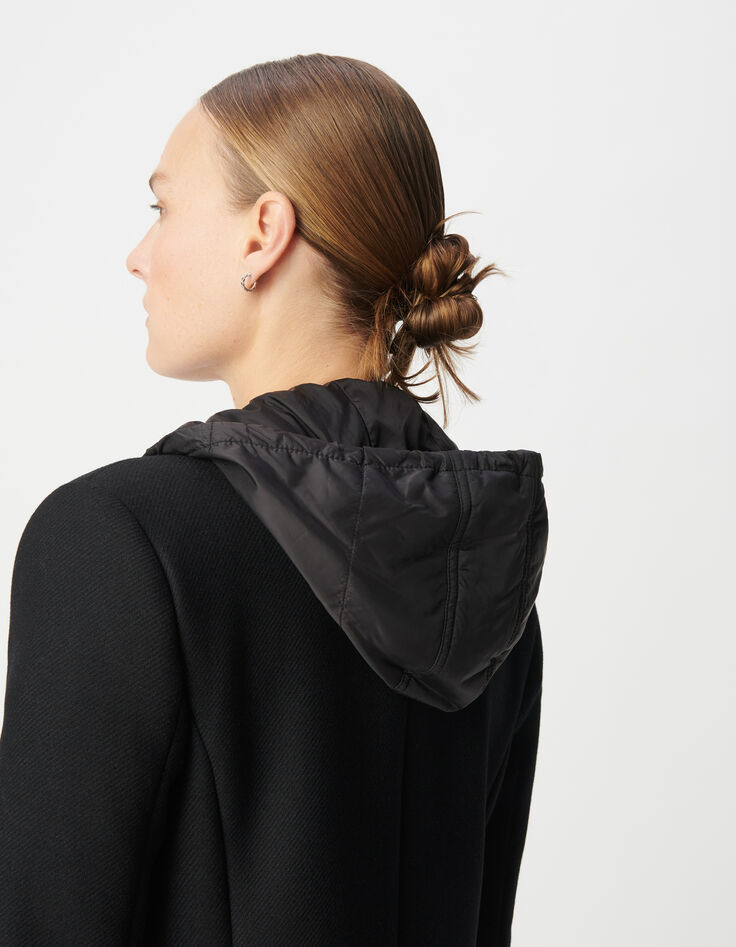 Manteau drap de laine à capuche femme-6