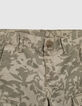 Bermuda battle kaki imprim&eacute; camouflage feuilles gar&ccedil;on -2