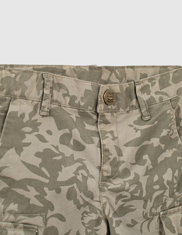 Bermuda battle kaki imprim&eacute; camouflage feuilles gar&ccedil;on -2