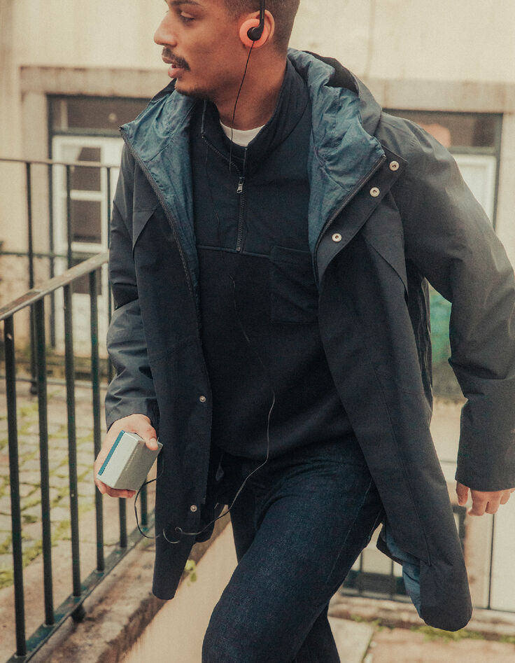 Parka l&eacute;g&egrave;re marine WATERPROOF BREATHABLE Homme-1