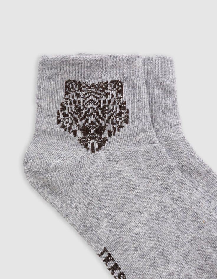 Chaussettes kaki, grises, écrues garçon-3