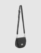 Schwarze Damenledertasche The Small Waiter mit Ziernieten-2