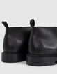 Men’s black high-top leather Derby shoes-4