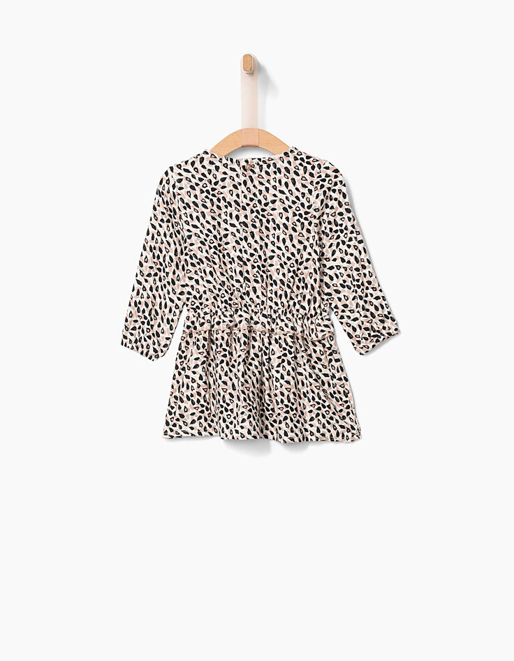 Bedrukte jurk voor babymeisjes-2 Bedrukte jurk voor babymeisjes-2