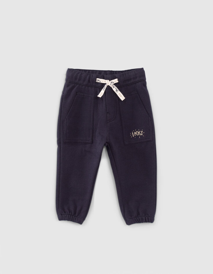 Marineblaue Jogginghose für Babyjungen-1